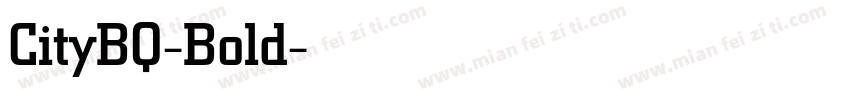 CityBQ-Bold字体转换