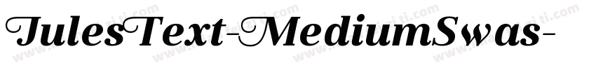 JulesText-MediumSwas字体转换