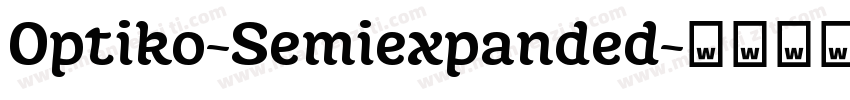 Optiko-Semiexpanded字体转换