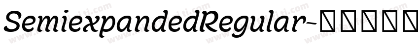 SemiexpandedRegular字体转换