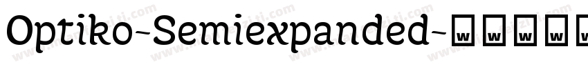 Optiko-Semiexpanded字体转换
