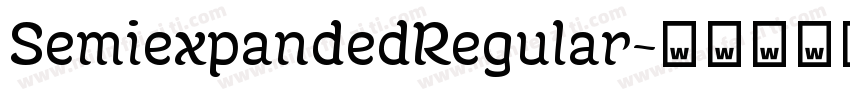 SemiexpandedRegular字体转换