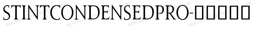 StintCondensedPro字体转换