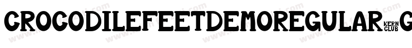 CrocodileFeetDemoRegular-GzDg字体转换