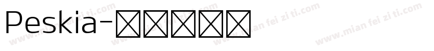 Peskia字体转换