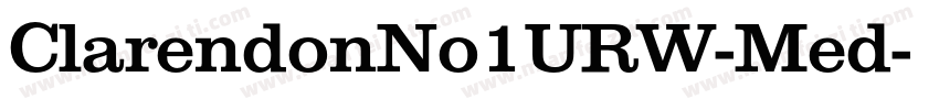 ClarendonNo1URW-Med字体转换