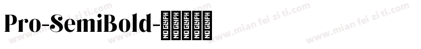 Pro-SemiBold字体转换