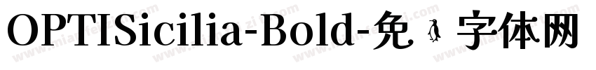 OPTISicilia-Bold字体转换