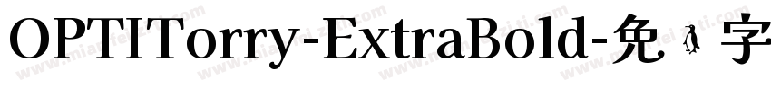 OPTITorry-ExtraBold字体转换
