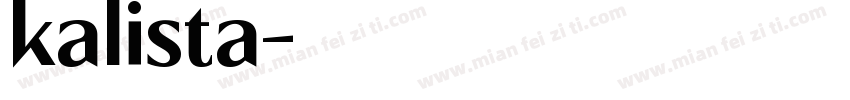 kalista字体转换