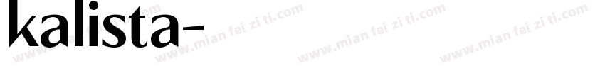 kalista字体转换