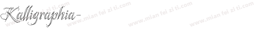 Kalligraphia字体转换