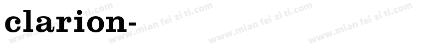 clarion字体转换