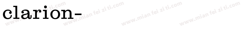 clarion字体转换