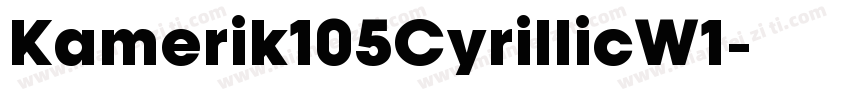 Kamerik105CyrillicW1字体转换