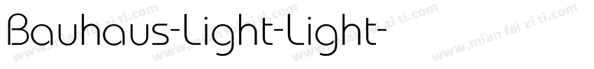 Bauhaus-Light-Light字体转换
