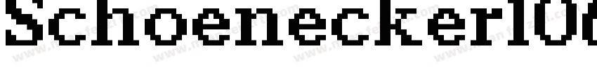 Schoenecker1065字体转换