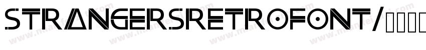 STRANGERSRETROFONT字体转换