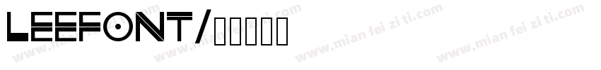 leefont字体转换