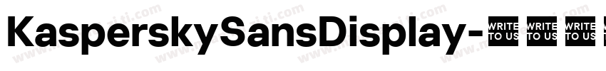 KasperskySansDisplay字体转换