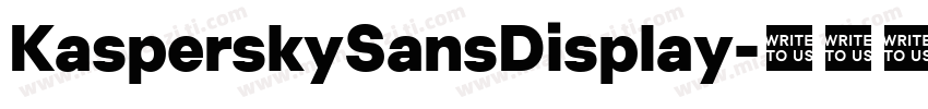 KasperskySansDisplay字体转换