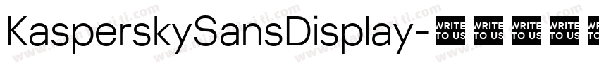 KasperskySansDisplay字体转换