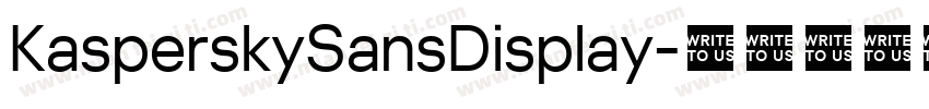 KasperskySansDisplay字体转换