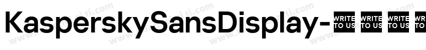 KasperskySansDisplay字体转换