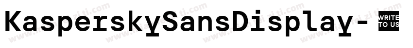 KasperskySansDisplay字体转换