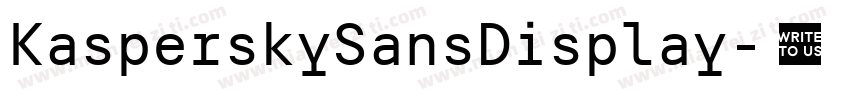 KasperskySansDisplay字体转换