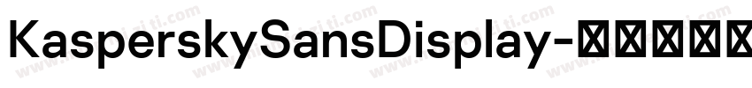 KasperskySansDisplay字体转换