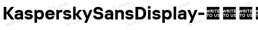 KasperskySansDisplay字体转换