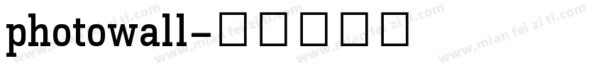 photowall字体转换