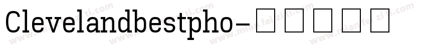Clevelandbestpho字体转换