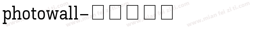 photowall字体转换