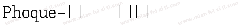 Phoque字体转换