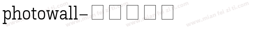 photowall字体转换