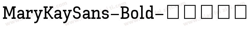 MaryKaySans-Bold字体转换