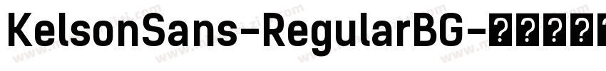 KelsonSans-RegularBG字体转换