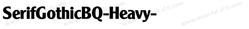 SerifGothicBQ-Heavy字体转换
