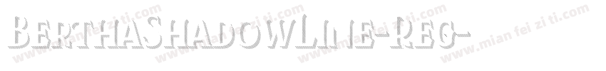 BerthaShadowLine-Reg字体转换