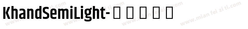 KhandSemiLight字体转换