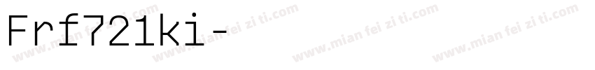 Frf721ki字体转换