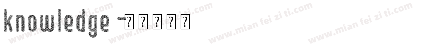 knowledge字体转换