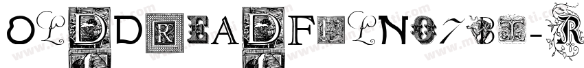 OldDreadfulNo7BT-Reg字体转换