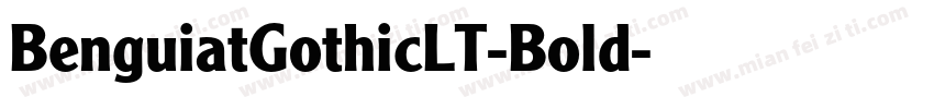 BenguiatGothicLT-Bold字体转换