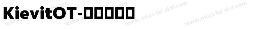KievitOT字体转换