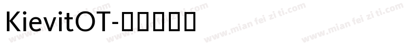 KievitOT字体转换