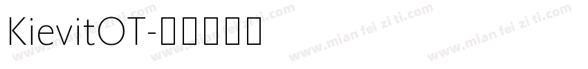 KievitOT字体转换