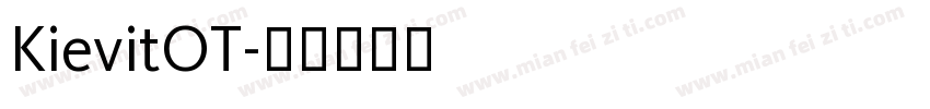 KievitOT字体转换